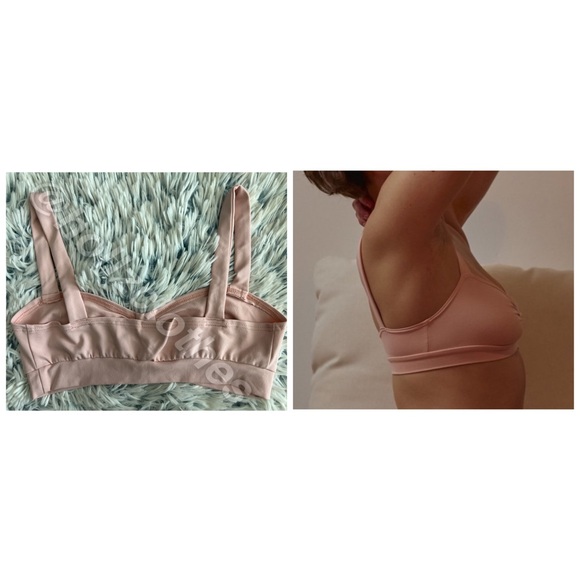 Free People Intimately Only Hearts Delicious Shirred Bralette Rose - Picture 5 of 7